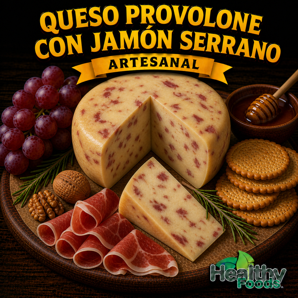 provolone con jamón serrano 275g provolone con jamón serrano 275g