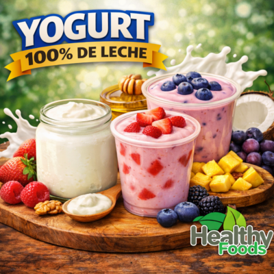 yogurt con frutos rojos