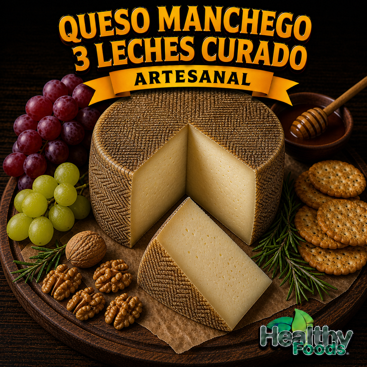 manchego 3 leches curado (pza 150g) manchego 3 leches curado (pza 150g)