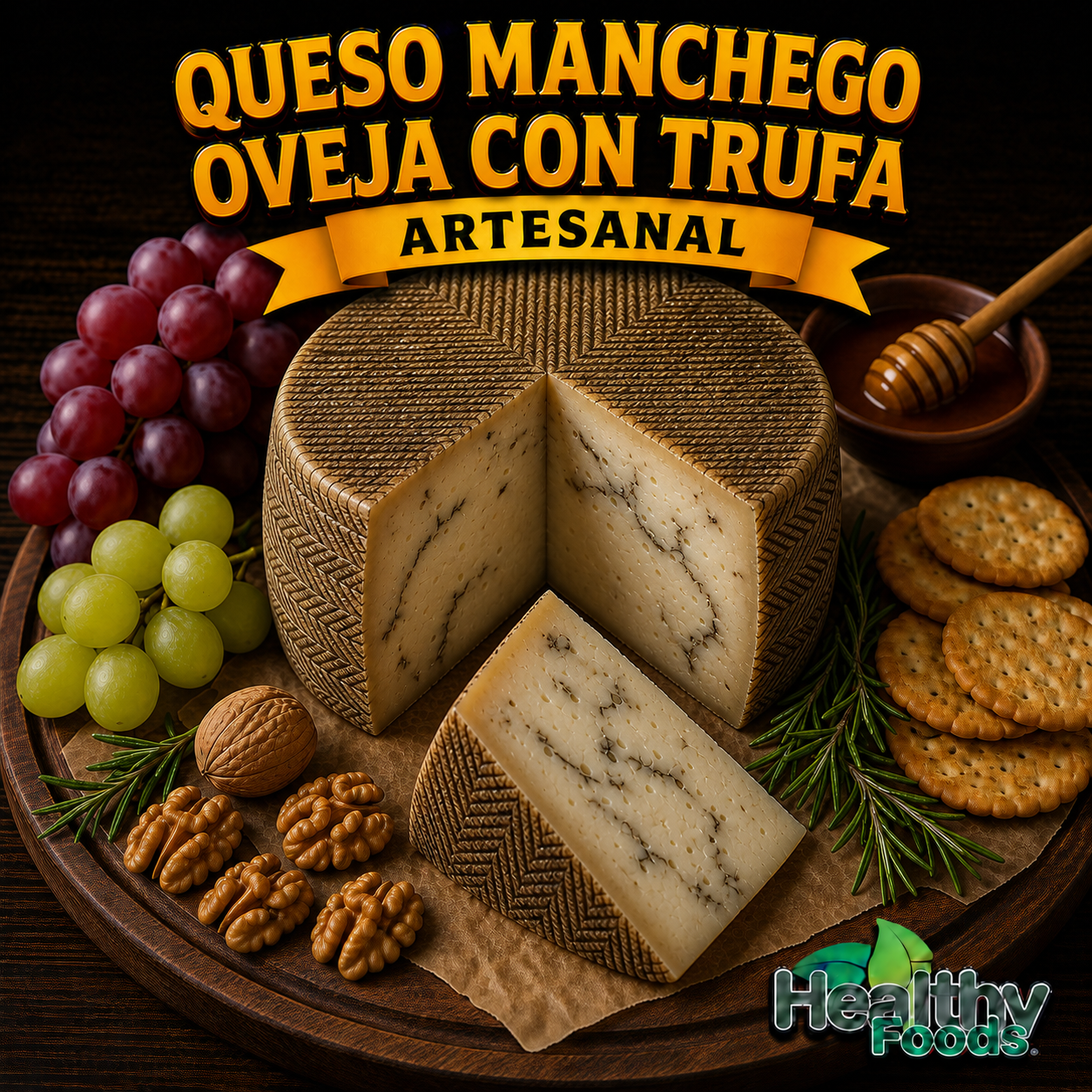 manchego oveja con trufa (pza 100g) manchego oveja con trufa (pza 100g)